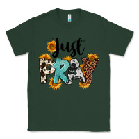 Sports Green Just Pray Classic Tee - FaDigitalArtStudio