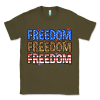 Army Green Freedom freedom freedom Classic Tee - Neo Western