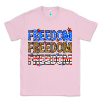 Bubblegum Pink Freedom freedom freedom Classic Tee - Neo Western