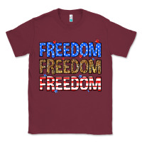 Burgundy Freedom freedom freedom Classic Tee - Neo Western