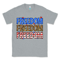Heather Grey Freedom freedom freedom Classic Tee - Neo Western