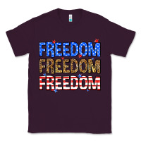 Plum Freedom freedom freedom Classic Tee - Neo Western