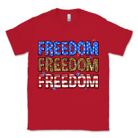 Red Freedom freedom freedom Classic Tee - Neo Western