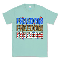 Seafoam Freedom freedom freedom Classic Tee - Neo Western