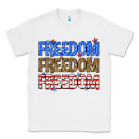 White Freedom freedom freedom Classic Tee - Neo Western