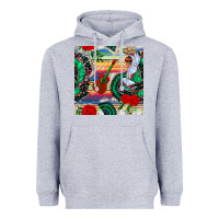 Heather Grey flamenco dancer seamless pattern Heavyweight Hoodie - BundleAndBundleShop