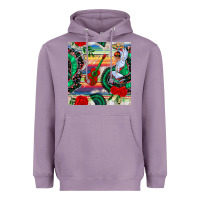 Lavender flamenco dancer seamless pattern Heavyweight Hoodie - BundleAndBundleShop