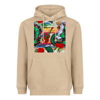 Mushroom flamenco dancer seamless pattern Heavyweight Hoodie - BundleAndBundleShop