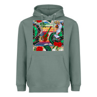 Sage flamenco dancer seamless pattern Heavyweight Hoodie - BundleAndBundleShop