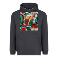Smoke flamenco dancer seamless pattern Heavyweight Hoodie - BundleAndBundleShop