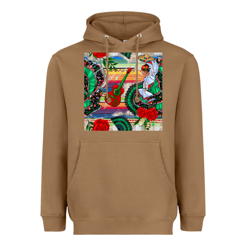 Flamenco Dancer Seamless Pattern Heavyweight Hoodie by BundleAndBundleShop | Teevron