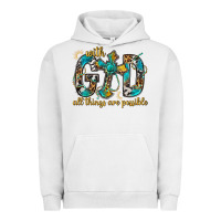 Pigment Lunar Rock With God All Things Are Possible With Cross Urban Hoodie - BundleAndBundleShop