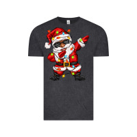 Vintage Black afro dabbing santa Vintage Tee - Zillion Design Studio