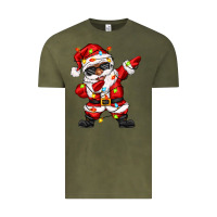 Vintage Olive afro dabbing santa Vintage Tee - Zillion Design Studio