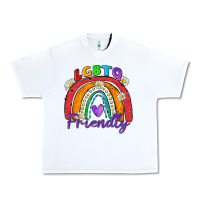 White lgbtq friendly Urban Heavy Tee - Zillion Design Studio