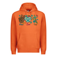 Carrot peace love cross Premium Hoodie - NancyCooperArtShop