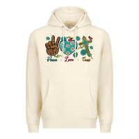 Sandshell peace love cross Premium Hoodie - NancyCooperArtShop