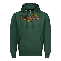 Sports Green take me where summer never ends Zipper Hoodie - CowhideDigitalArt