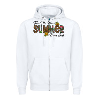 White take me where summer never ends Zipper Hoodie - CowhideDigitalArt
