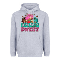 Heather Grey feeling sweet donuts Heavyweight Hoodie - AdoDesignShop