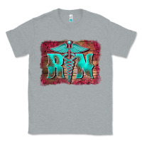 Heather Grey registered medical symbol nurse background Classic Tee - BarkalooDesign