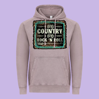 A Little Country A Little Rock N Roll Vintage Hoodie Designed By Adodesignshop