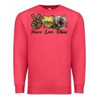Cardinal peace love rhino Premium Sweatshirt - LillyAllenDesigns