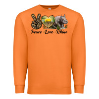 Carrot peace love rhino Premium Sweatshirt - LillyAllenDesigns
