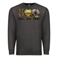Smoke peace love rhino Premium Sweatshirt - LillyAllenDesigns