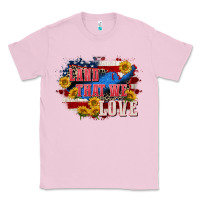 Bubblegum Pink Land that we love 4th of july Classic Tee - CowGirlArtShop