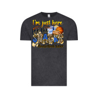Vintage Black im just here for the snacks basketball sister Vintage Tee - Zillion Design Studio