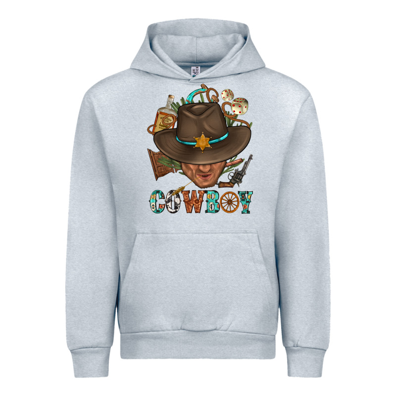 Western Cowboy Portrait With Cactus Urban Hoodie by BundleAndBundleShop | Teevron