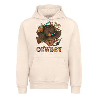 Sandshell Western Cowboy Portrait With Cactus Urban Hoodie - BundleAndBundleShop