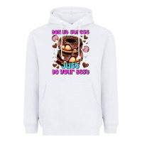 White donut stress just do your best Heavyweight Hoodie - AdoDesignShop