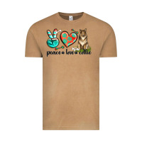 Vintage Camel peace love collie Vintage Tee - texasbilliewilder