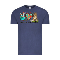 Vintage Denim peace love collie Vintage Tee - texasbilliewilder