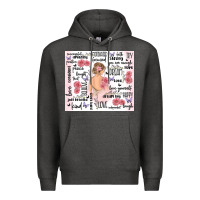 Charcoal Heather self care Premium Hoodie - MaliasSmallBusiness
