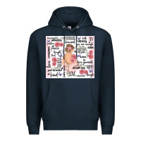 Navy self care Premium Hoodie - MaliasSmallBusiness