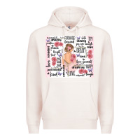 Pale Pink self care Premium Hoodie - MaliasSmallBusiness