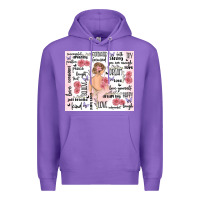 Purple self care Premium Hoodie - MaliasSmallBusiness