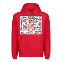 Red self care Premium Hoodie - MaliasSmallBusiness