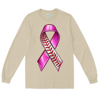 Mushroom Breast Cancer Ribbon Baseball Long Sleeve Tee - texasbilliewilder