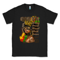 Black afro queen juneteenth Classic Tee - HRA Design Shop