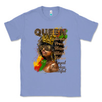 Colony Blue afro queen juneteenth Classic Tee - HRA Design Shop