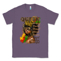 Lavender afro queen juneteenth Classic Tee - HRA Design Shop