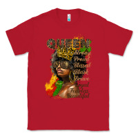 Red afro queen juneteenth Classic Tee - HRA Design Shop