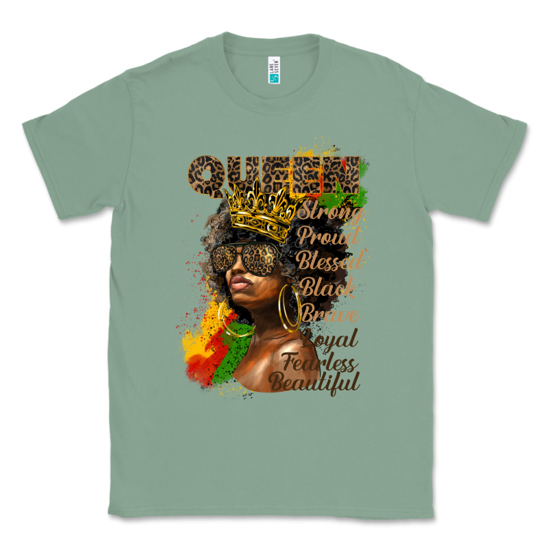 Afro Queen Juneteenth Classic Tee by HRA Design Shop | Teevron