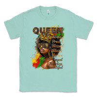 Seafoam afro queen juneteenth Classic Tee - HRA Design Shop
