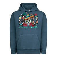 Pigment Midnight Navy With God All Things Are Possible With Sombrero Sku Urban Hoodie - BundleAndBundleShop