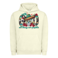Pigment Pistachio With God All Things Are Possible With Sombrero Sku Urban Hoodie - BundleAndBundleShop